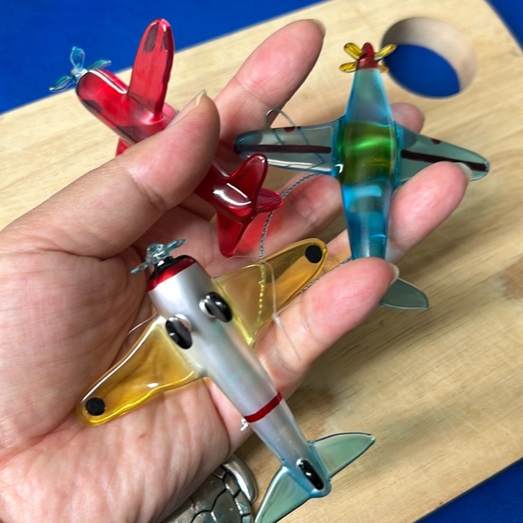 🖤Glass 2 of Airplane ✈️ ornament set + Free red one - Picture 7 of 14